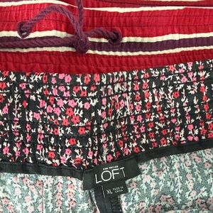 LOFT Kids Floral Shorts - Pink and Black